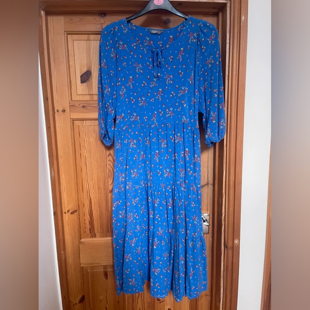 Floral Blue Dress